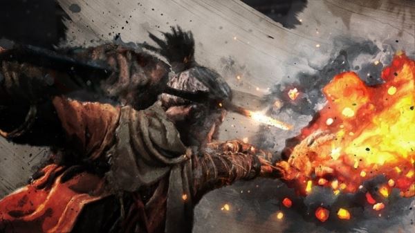 Игрок проходит Sekiro, забрасывая боссов монетами